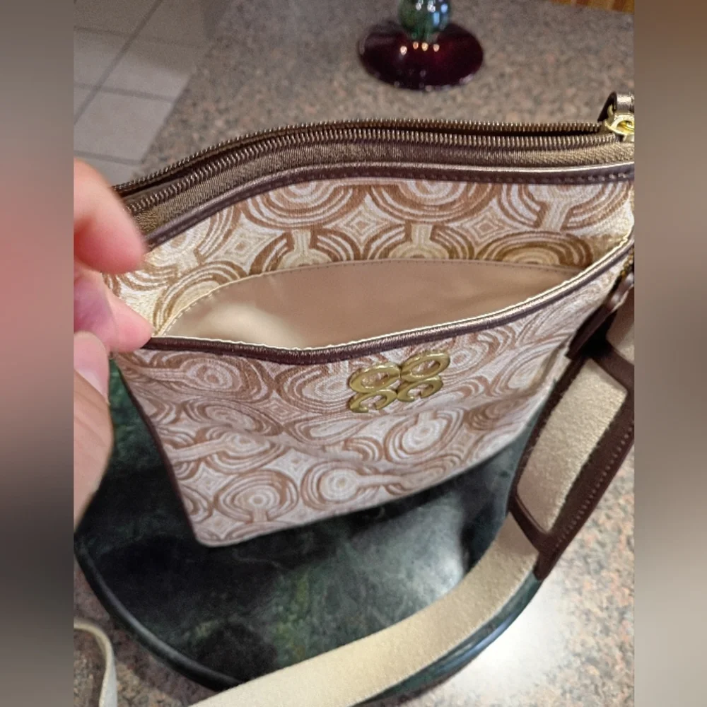 Coach Audrey Op Art Swirl Cross body